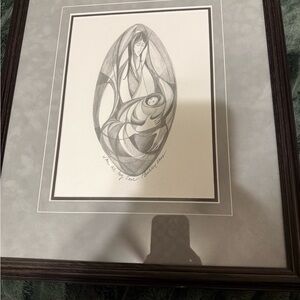 Contemporary Gray and Black Art Print